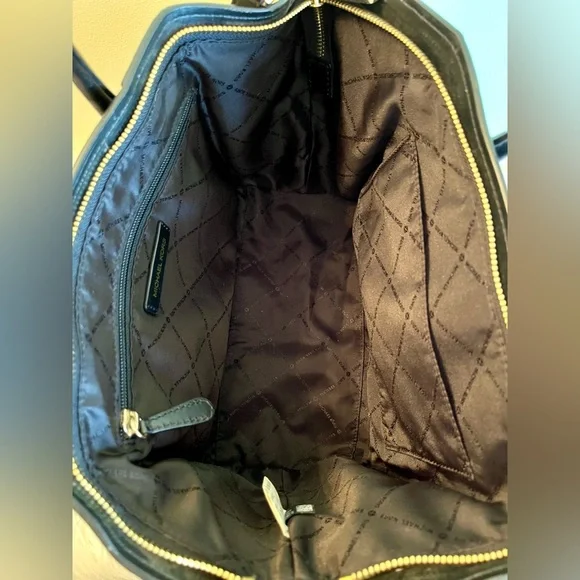 Michael Kors Avril Large Letter Calf Hair Satchel - Picture 10 of 11